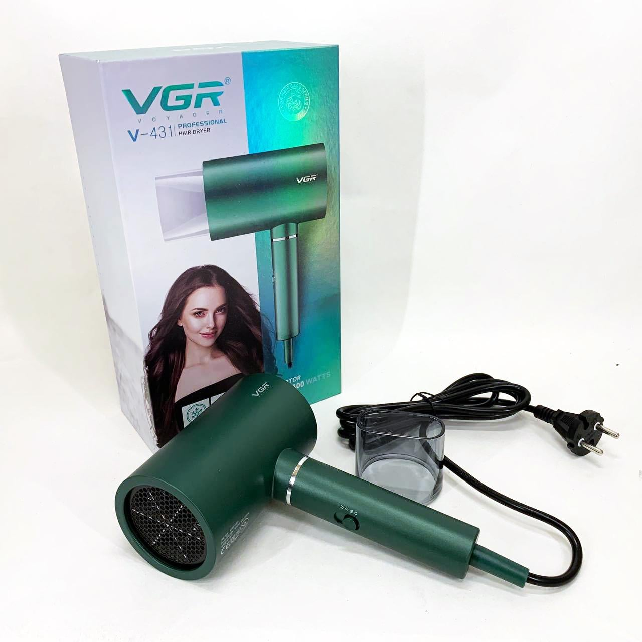 Фен для волос VGR V-431 1800 Вт концентраторный с защитой от перегрева Зеленый (GR-06363) Фен для волос VGR V-431 1800 Вт концентраторный с защитой от перегрева Зеленый (GR-06363)