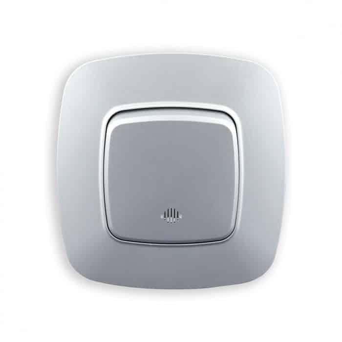 Выключатель одноклавишный встроенный HOROZ ELECTRIC ELA с подсветкой 10А 250V Серебряный (112-007-0003-020)