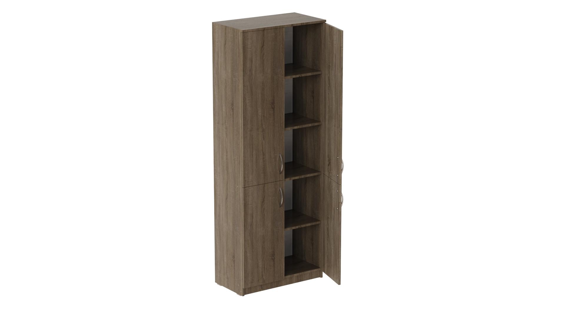 Шкаф Ferrum-decor Анжело на 5 полок с 4 дверями ДСП 16 мм 900x700x380 мм Дуб Сонома Трюфель (FRD-105041)