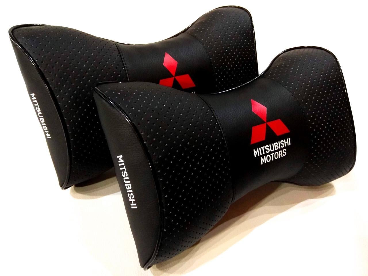 Подушка на подголовник авто Mitsubishi 2 шт. (00118)
