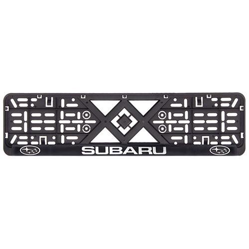 Рамка номерного знака Subaru пластиковая c хромированной надписью