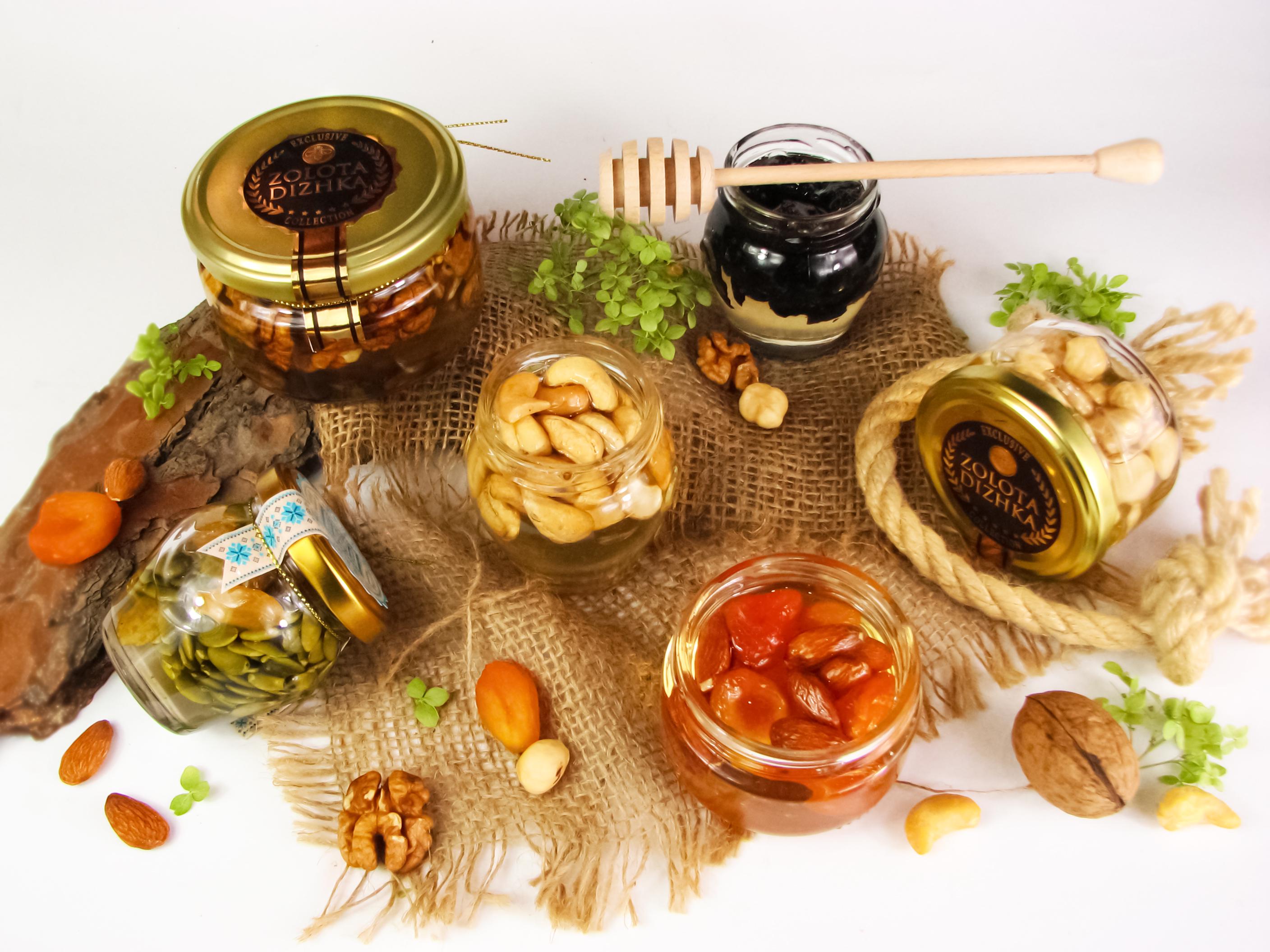 ᐉ Подарочный набор Zolota Sota SET №6 акациевый мед с орехами ...