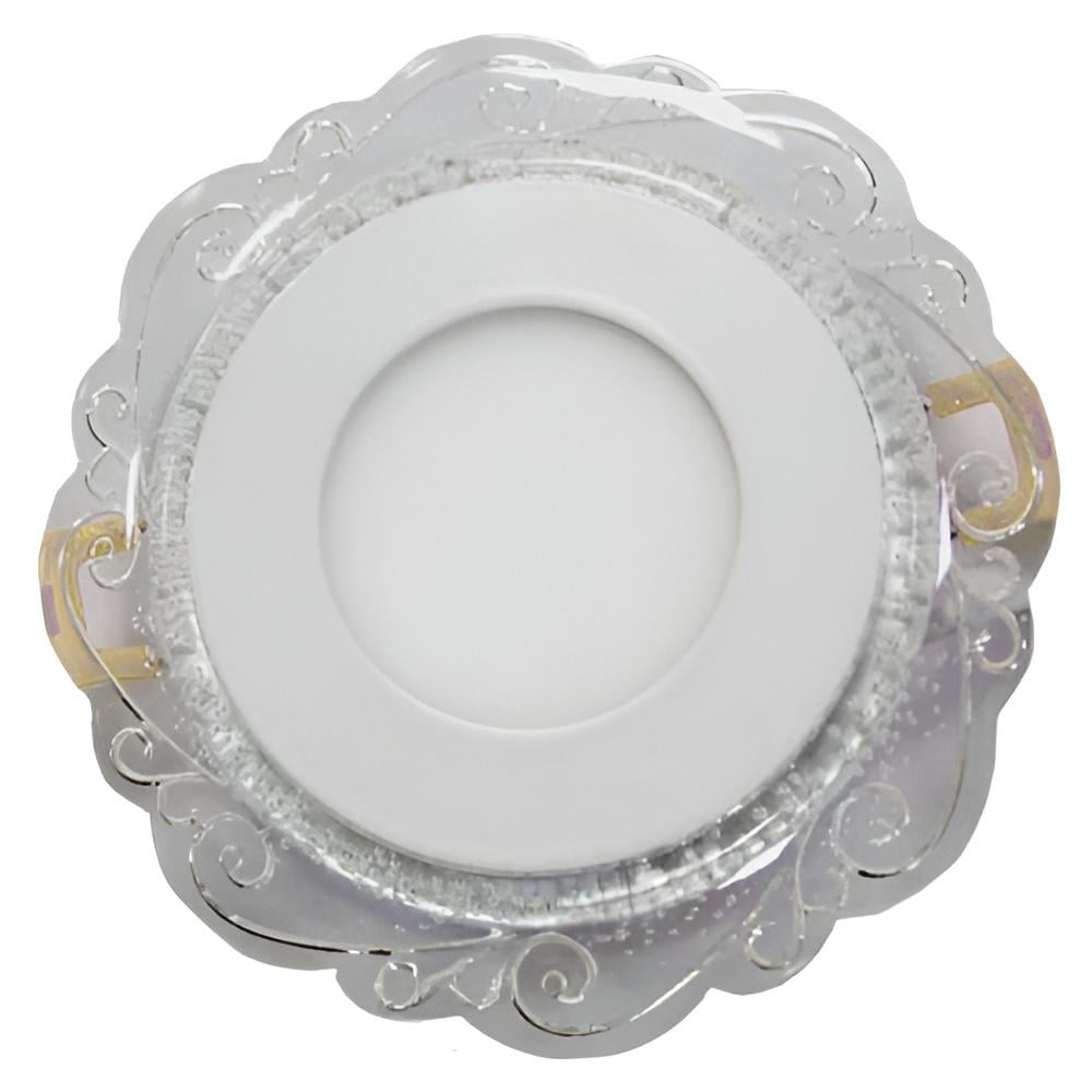 Панель LED Lemanso Волна 3W + 3W 350Lm 4500K с синей подсветкой (LM1016)