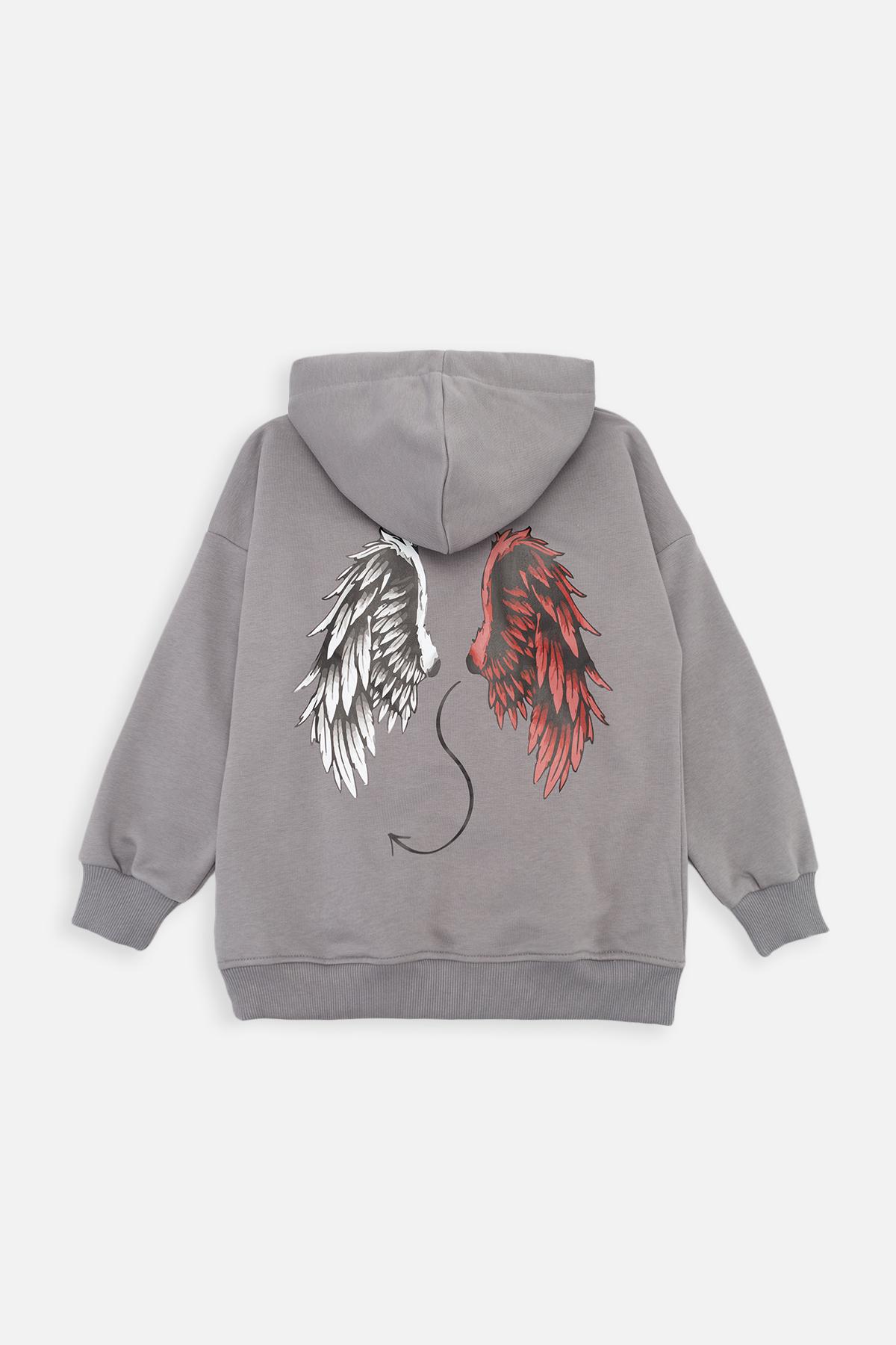 Худи для девочки ЦБ-00269713 134 см Графит (28576648)