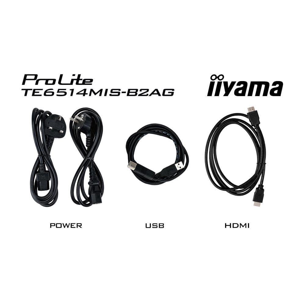 Дисплей інтерактивний сенсорний iiyama ProLite TE6514MIS-B2AG Black (30167553) - фото 6