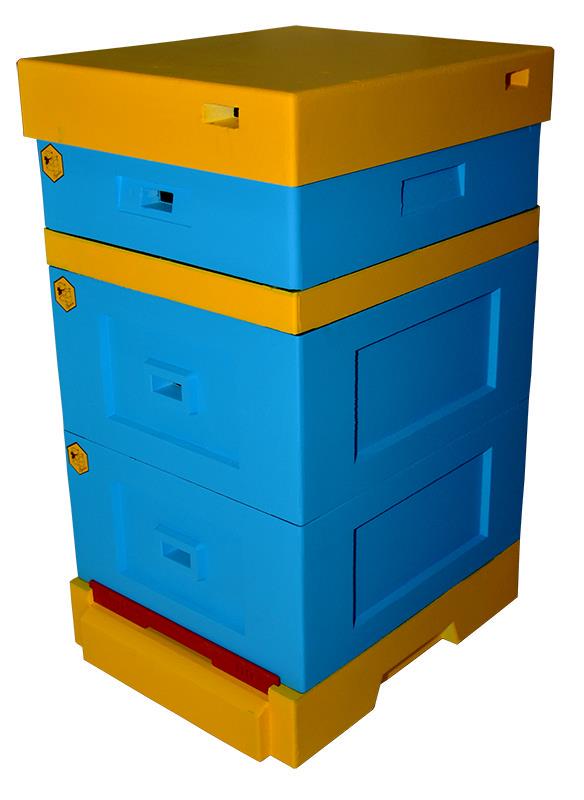 Вулик пінополістирольний Lyson Рута на 10 рамок з гігієнічним дном фарбований Вулик пінополістирольний Lyson Рута на 10 рамок з гігієнічним дном фарбований