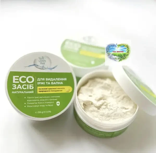 ЭКО средство натуральная паста Green Max для удаления ржавчины и извести 250 г (1907748474) - фото 3