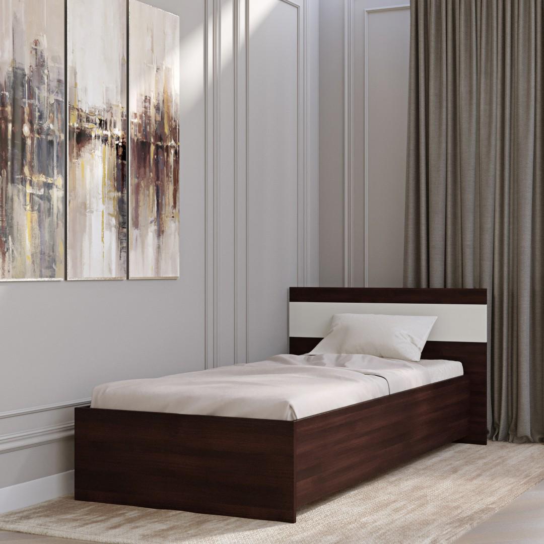 Ліжко компактне Everest Соната 1030х2110х800 мм Венге темний/Білий (11261) - фото 2