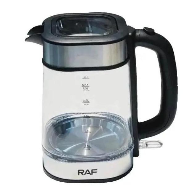 Чайник RAF R-7890 электрический стеклянный дисковый 2,5 л 2000 Вт