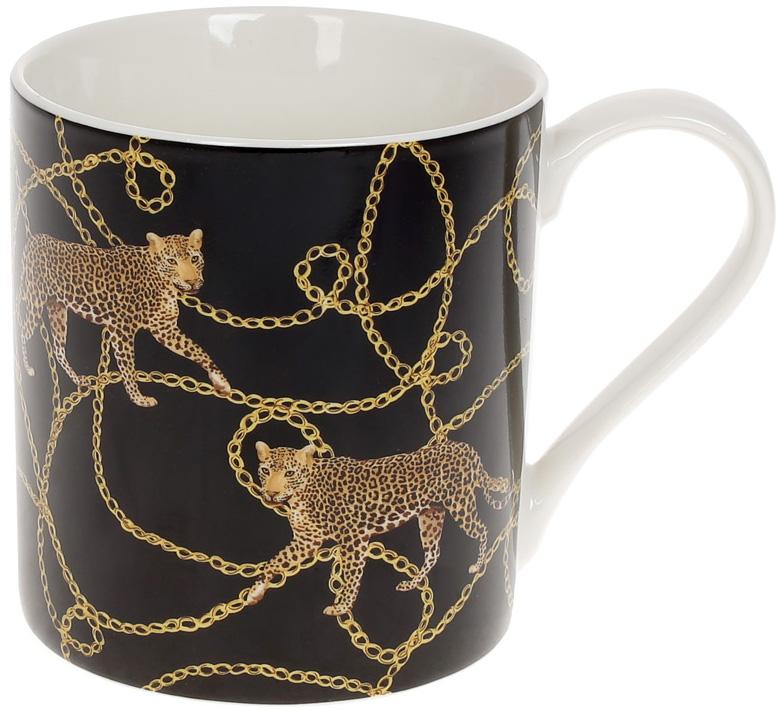 Кружка фарфоровая Леопарды 480 мл Черный (BD-248-711)