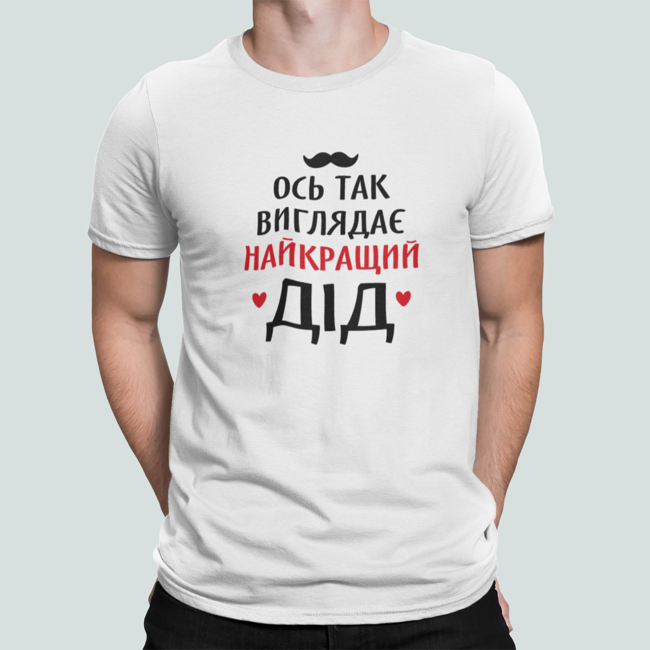 Футболка мужская Stedman с принтом "Ось так виглядає найкращий дід" XXL Белый (ДЕД6-11)