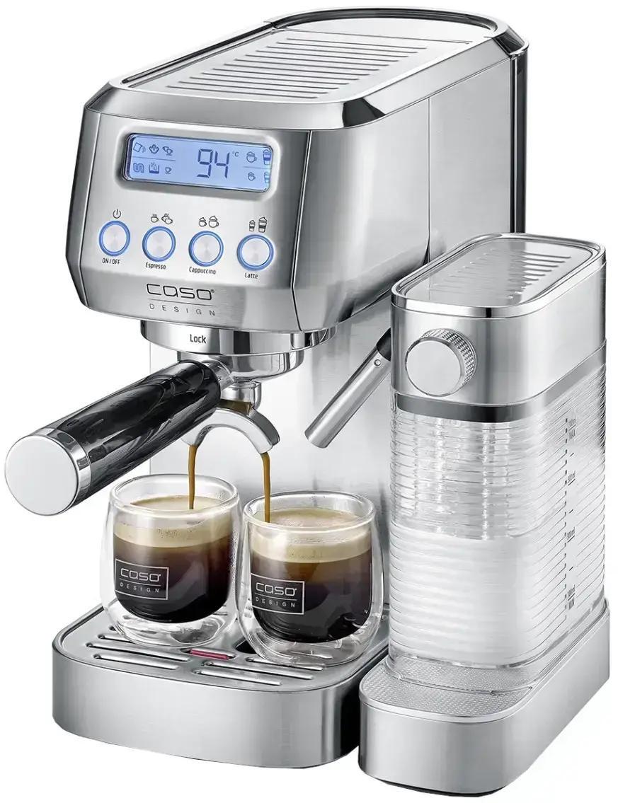 Кофемашина полуавтоматическая рожковая Espresso Latte с молочником и вспенителем молока 20 бар