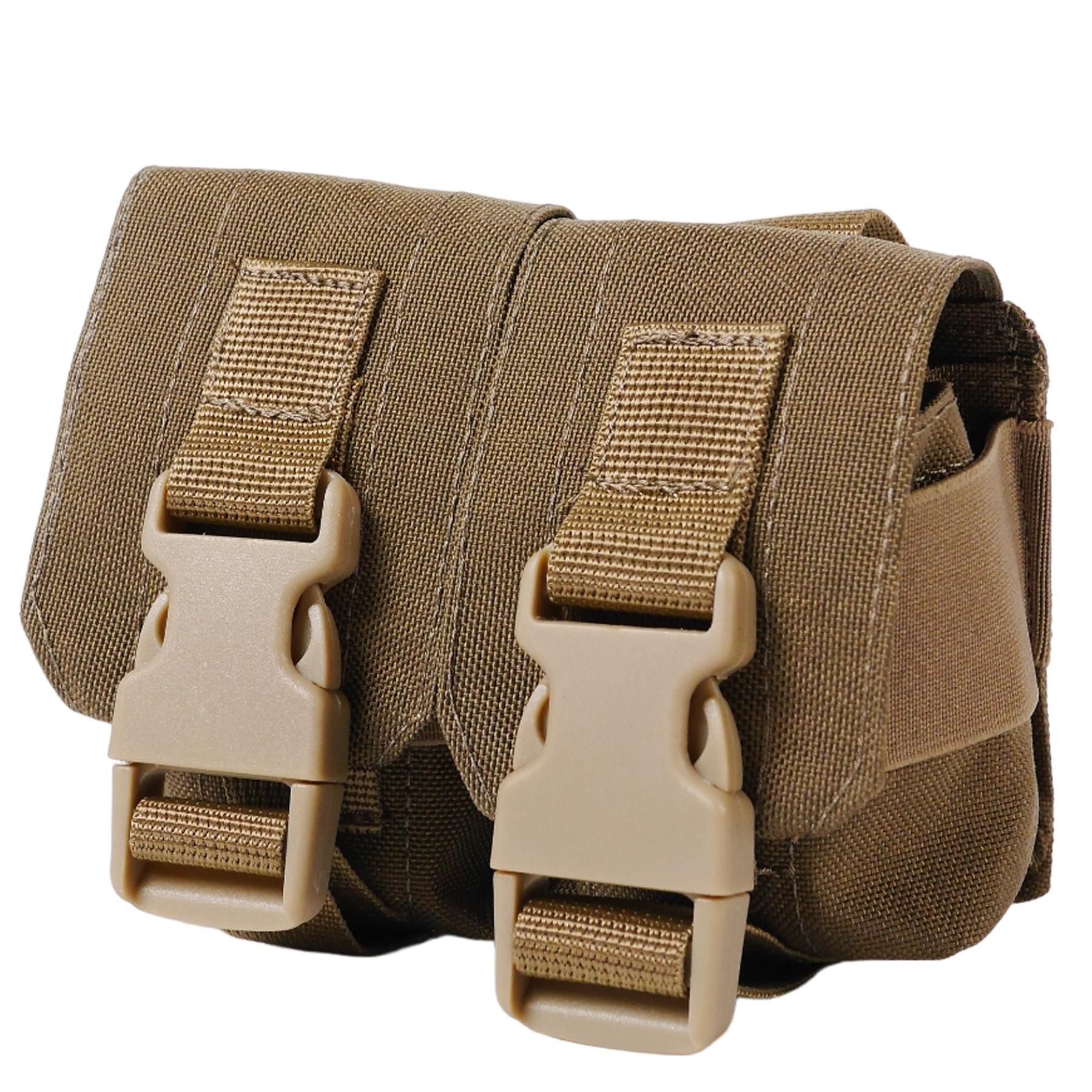 Подсумок под 2 гранаты Kiborg GU Double Mag Pouch Coyote (1569) Подсумок под 2 гранаты Kiborg GU Double Mag Pouch Coyote (1569)