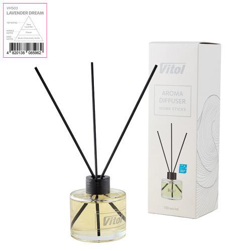 Аромадиффузор Vitol Home Sticks Lavender Dream 130 мл (00000063212) - фото 4
