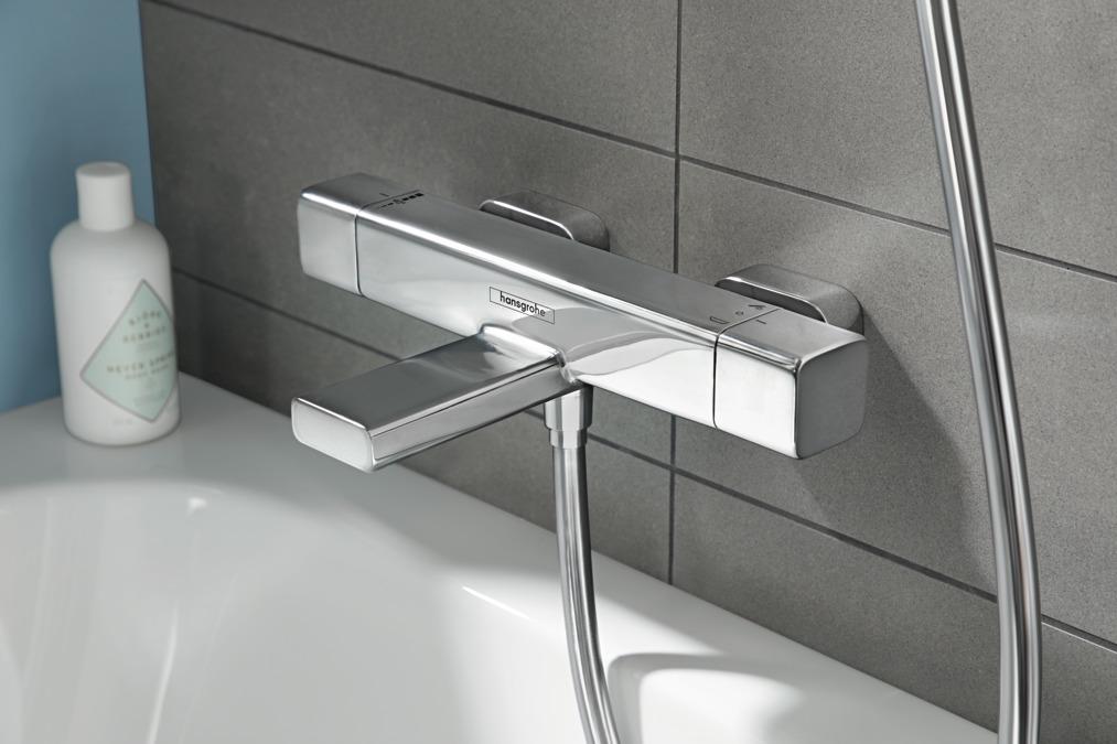 Змішувач для ванної Hansgrohe ECOSTAT E 15774000 з термостатом Хром (71584) - фото 3