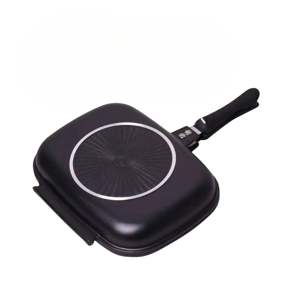 Сковорода-гриль двухсторонняя з крышкой Grandberg Double Grill Pan с антипригарным покрытием 32 см (6-18-G7119)