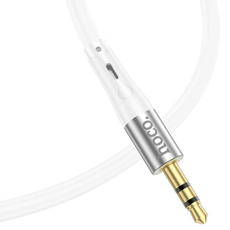 Кабель Hoco AUX 3,5 мм до Type-C Silicone Digital Audio Conversion cable UPA22 1 м White (11315078) - фото 2