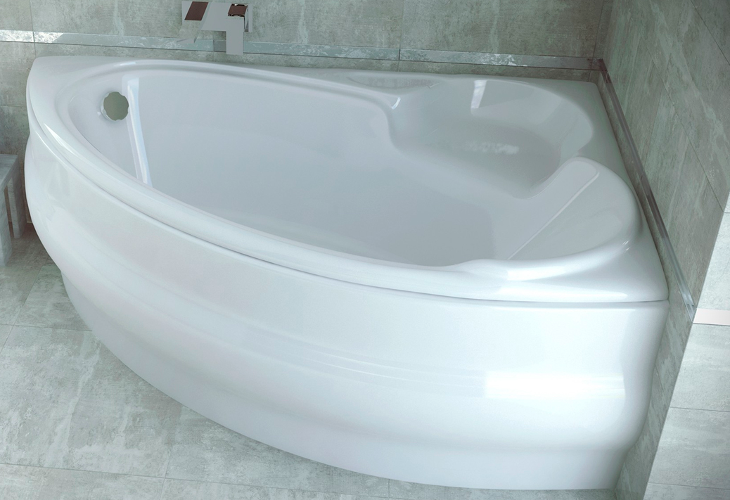 Ванна акриловая Besco Wenus Finezja Maxi правостороння правосторонняя 170х110 см (1145140709)