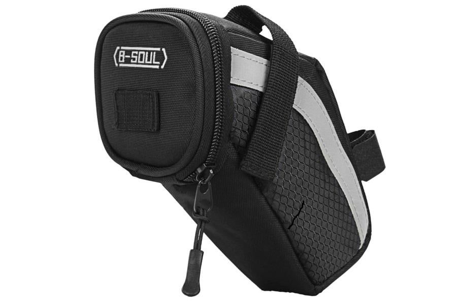 Велосумка подовжена під сідло B-SOUL BC-BG166 14x13x9см Чорний (BIB-052)