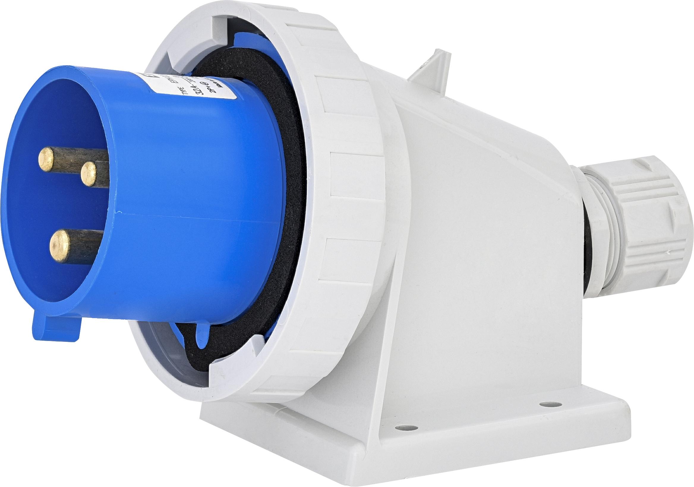Вилка настенная ETI EPH-3232 IP67 32A 400V 2P+PE