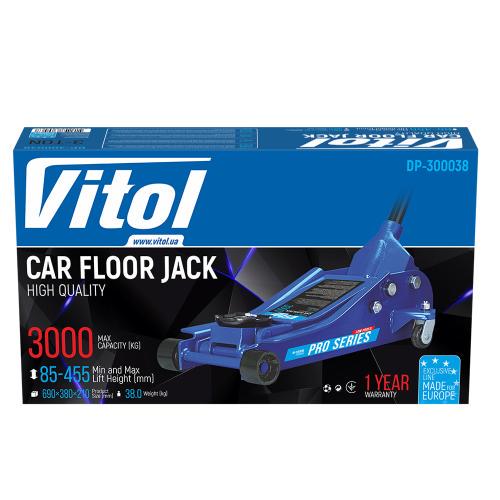 Домкрат гидравлический с низким подкатом 85-455 мм 38 кг 3 т (DP-300038/T83001) - фото 4 Домкрат гидравлический с низким подкатом 85-455 мм 38 кг 3 т (DP-300038/T83001) - фото 4