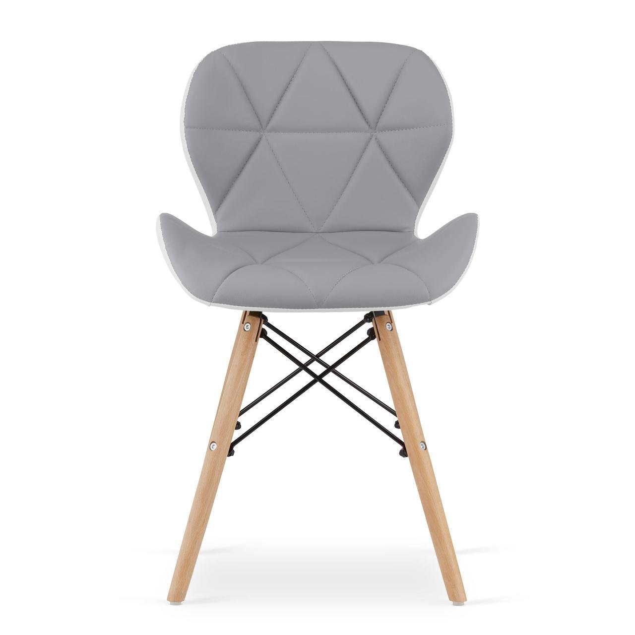 Крісло екошкіра Leobert Lago White-Gray (30710177) - фото 2