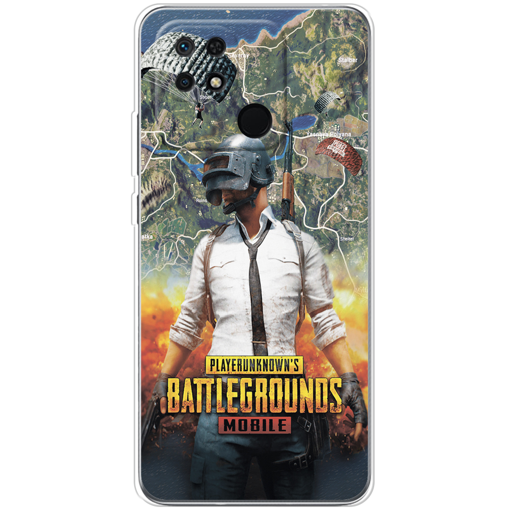 Чехол BoxFace Xiaomi Redmi 10C PUBG Mobile Прозрачный силикон (44304-up2309-44304)