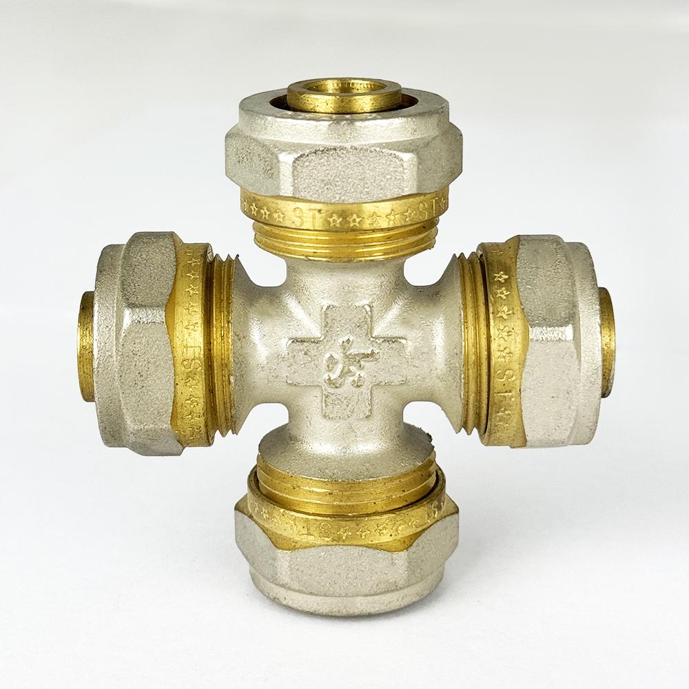 Хрестовина прохідна з проточкою SANTAN 20х20х20х20 (54776) - фото 3