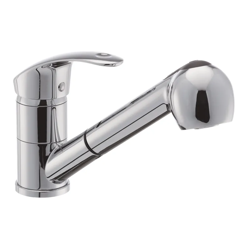 Смеситель для кухни Haiba Mars 014 c выдвижной воронкой (HB0266)