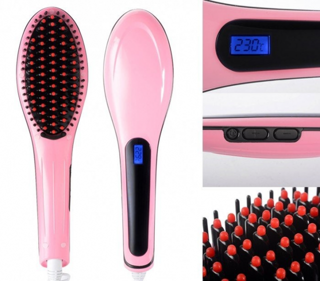 Гребінець-випрямляч для волосся Fast Hair Straightener HQT-906 з антистаичним керамічним покриттям - фото 3