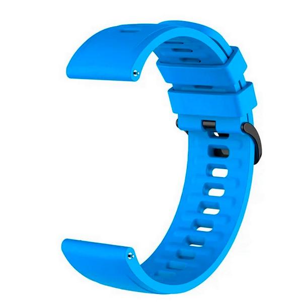 Ремінець силіконовий для Amazfit Haylou Huawei Samsung 22 мм Blue