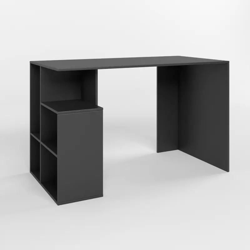 Стіл комп'ютерний з полицями Джеко 1200/3 Антрацит (26631040) - фото 1 Стіл комп'ютерний з полицями Джеко 1200/3 Антрацит (26631040) - фото 1