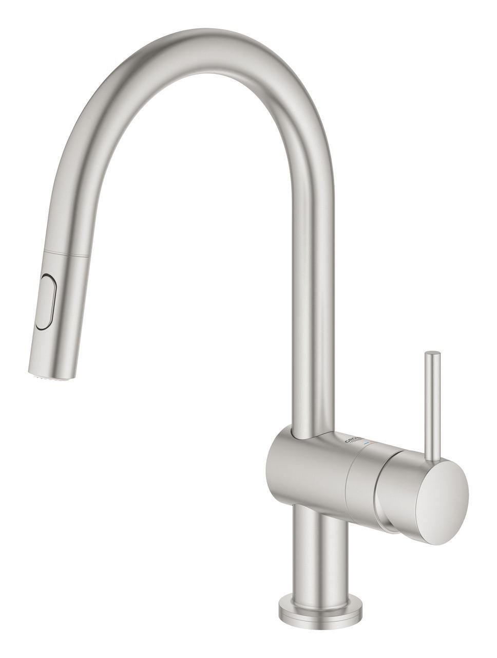 Смеситель для кухни сенсорный Grohe Minta Touch с выдвижным изливом (31358DC2) - фото 4 Смеситель для кухни сенсорный Grohe Minta Touch с выдвижным изливом (31358DC2) - фото 4
