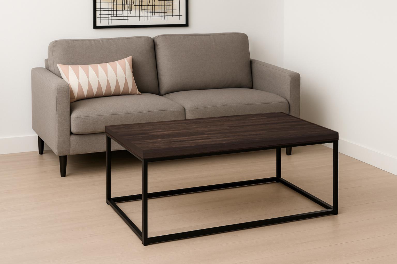 Столик журнальный ТЕБИ ШО Урбан/G4 из ясеня 500х1200х600 мм Палисандр