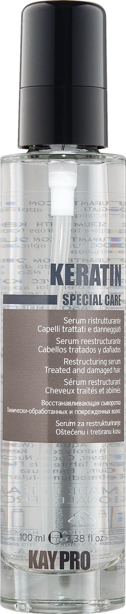 Сироватка з кератином для хімічно пошкодженого волосся KayPro Keratin 100 мл (87119) - фото 3