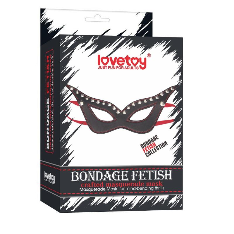 Фетиш-маска кожаная Bondage Fetish Masquerade Mask (1000048835)