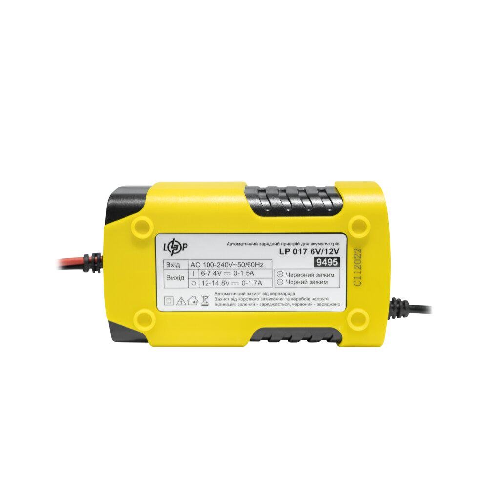 Зарядний пристрій для акумуляторів AGM GEL LogicPower LP AC-017 6V-12V 1,7A 110-240 В (62d050f0) - фото 2 Зарядний пристрій для акумуляторів AGM GEL LogicPower LP AC-017 6V-12V 1,7A 110-240 В (62d050f0) - фото 2