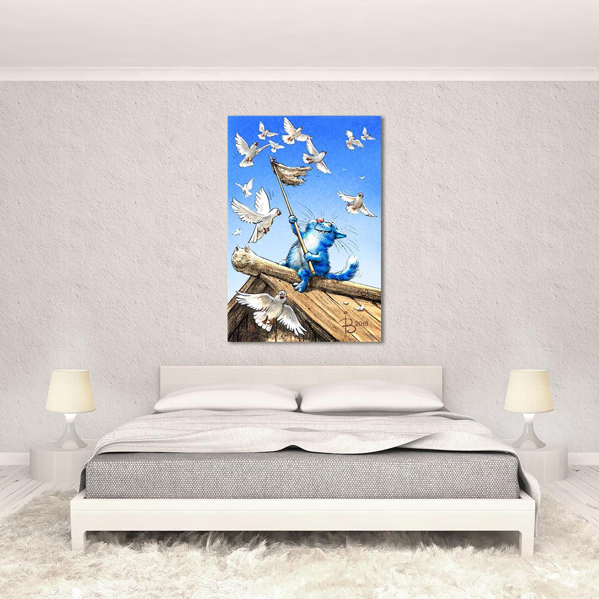 Модульная картина Белый флаг 1 модуль 50x75 см (_rinaz_2019192318) Модульная картина Белый флаг 1 модуль 50x75 см (_rinaz_2019192318)