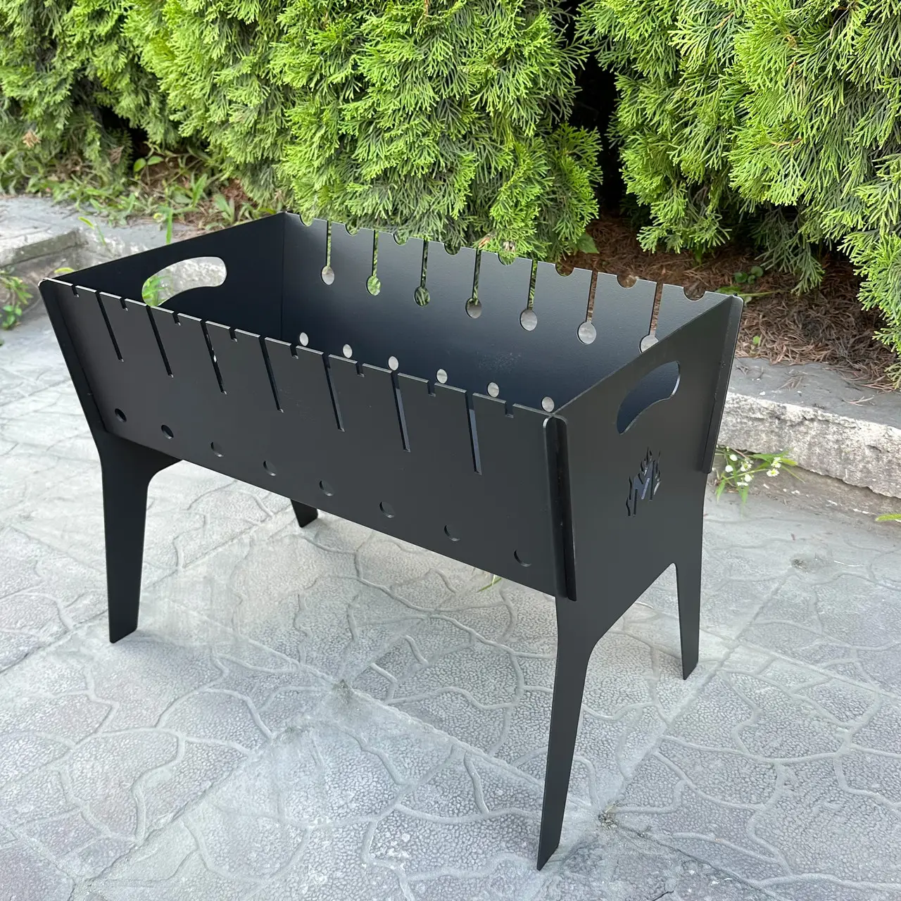 Мангал похідний дворівневий розкладний на 8 шампурів 3 мм (14-17-МR8-3) - фото 5 Мангал похідний дворівневий розкладний на 8 шампурів 3 мм (14-17-МR8-3) - фото 5