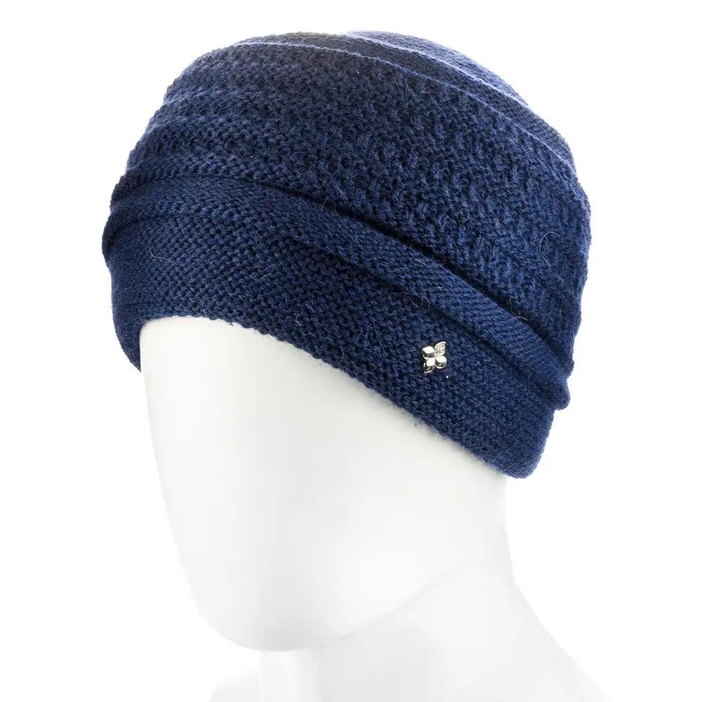 Шапка женская шерстяная Zolly ZH255 one size Темно-синий