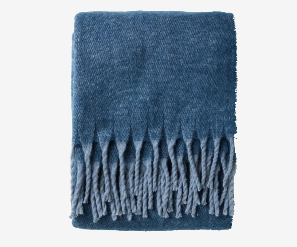 Плед из полиэстера 130x180 см Голубой