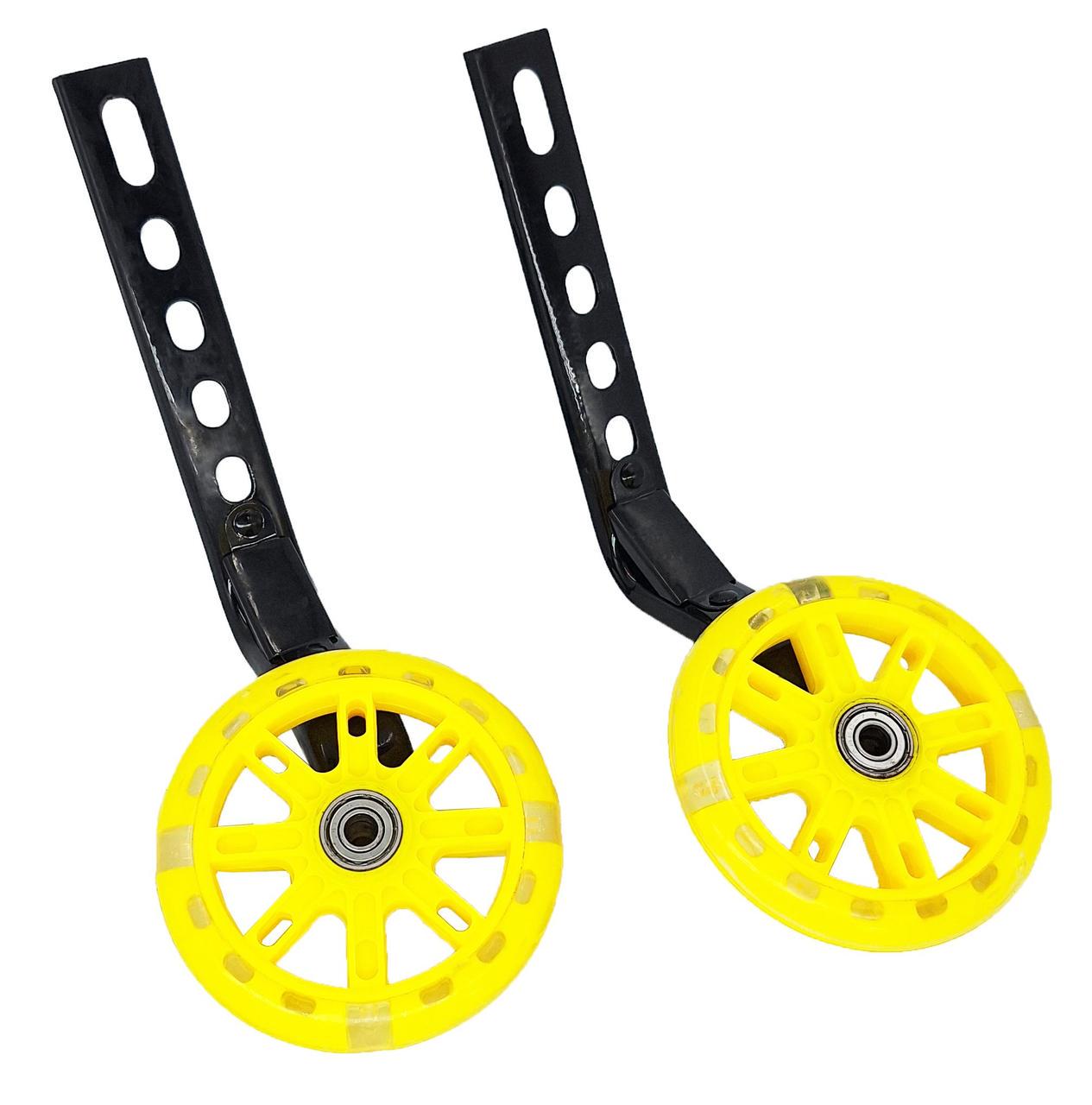Колеса опорные светодиодные для детского велосипеда 12-20" Желтый (G0000998) Колеса опорные светодиодные для детского велосипеда 12-20" Желтый (G0000998)