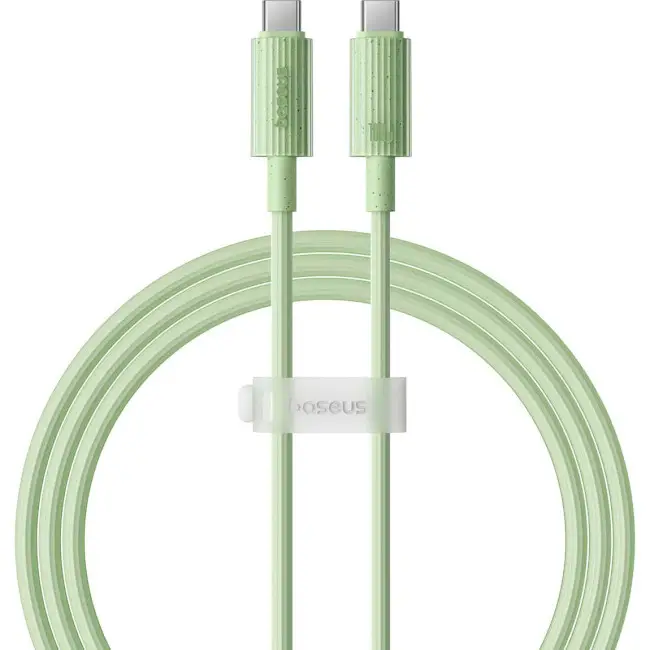Кабель BASEUS Habitat Series Fast Charging Cable Type-C to Type-C P10360202631-00 100W 1 м Green