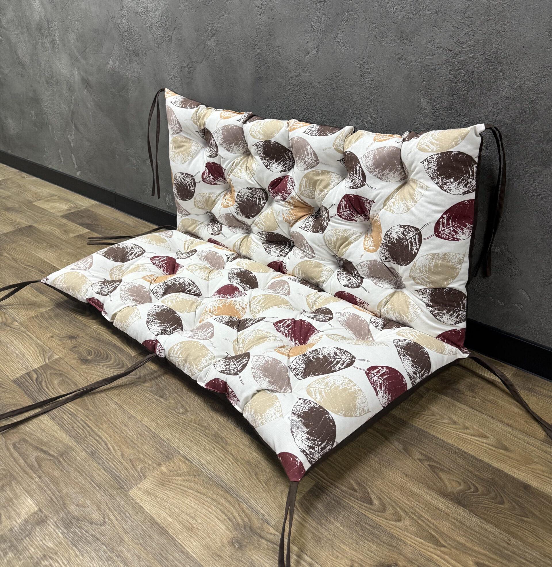 Подушка Comfort Home Autumn leaves на поддоны/качели/каркасы/садовая мебель панама 150х50х50 см