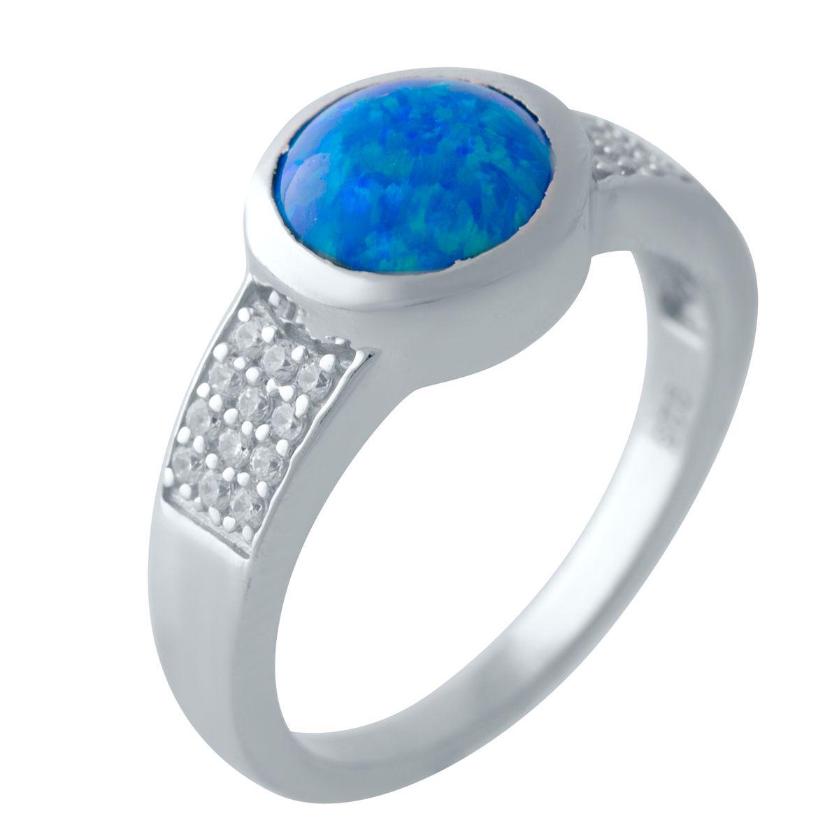 Кольцо серебряное с опалом 0,793 ct 3,29 г р. 17 (2024071) Кольцо серебряное с опалом 0,793 ct 3,29 г р. 17 (2024071)