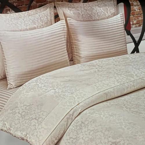 Постельное белье Maison D'or Pearl жаккард сатин евро Бежевый