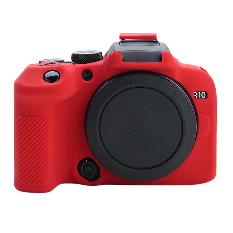 Чехол для фотоаппаратов Canon EOS R10 защитный силиконовый Красный