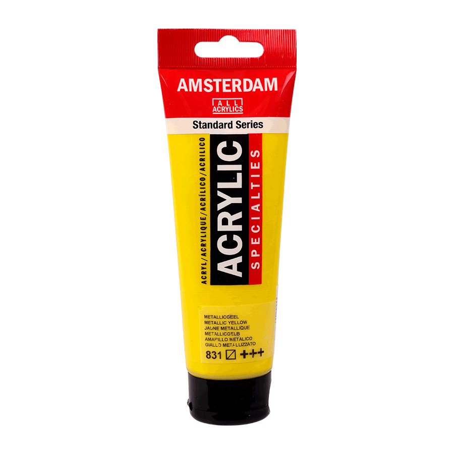 Акриловая краска Amsterdam Royal Talens 120 мл 831 Желтый металлик (Az1-8712079533403)