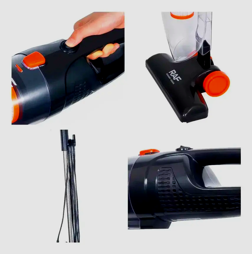Пилосос ручний колбовий RAF R.8708і 600 Вт Чорний (28796506) - фото 7 Пилосос ручний колбовий RAF R.8708і 600 Вт Чорний (28796506) - фото 7