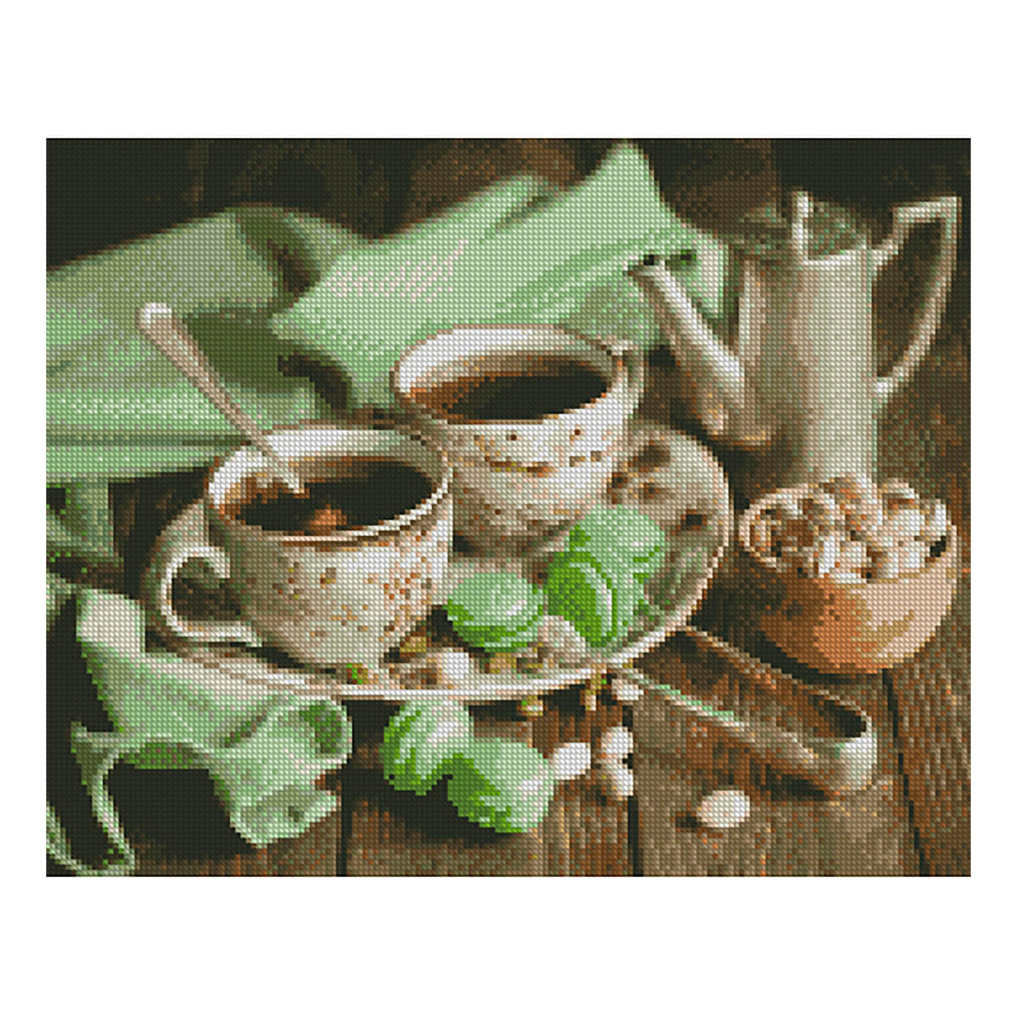 Алмазная мозаика Strateg Завтрак с макарунами 40х50 см (Str-FA12225)